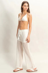 HYFVE Crochet Bra and Drawstring Pants Set OutfitFlow